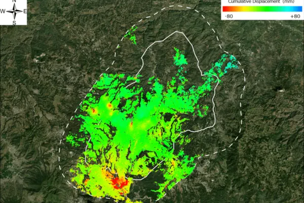 JICA and Synspective detect new risks in Guatemala using SAR satellite data The development of a disaster prevention management system makes progress