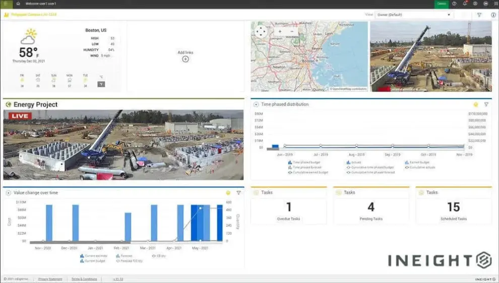InEight Selects EarthCam to Deliver Live Visual Data from Jobsites