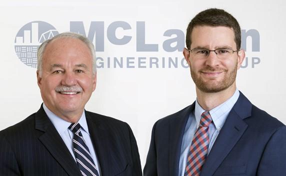 (left) Malcolm McLaren, PE and new Chief Executive Officer (right) Jeremy Billig, PE | McLaren Engineering Group Announces CEO Transition