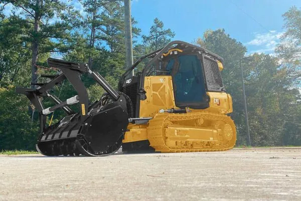 New Cat® D1 Mulcher features sloped hood styling to improve visibility and a high-performance powertrain