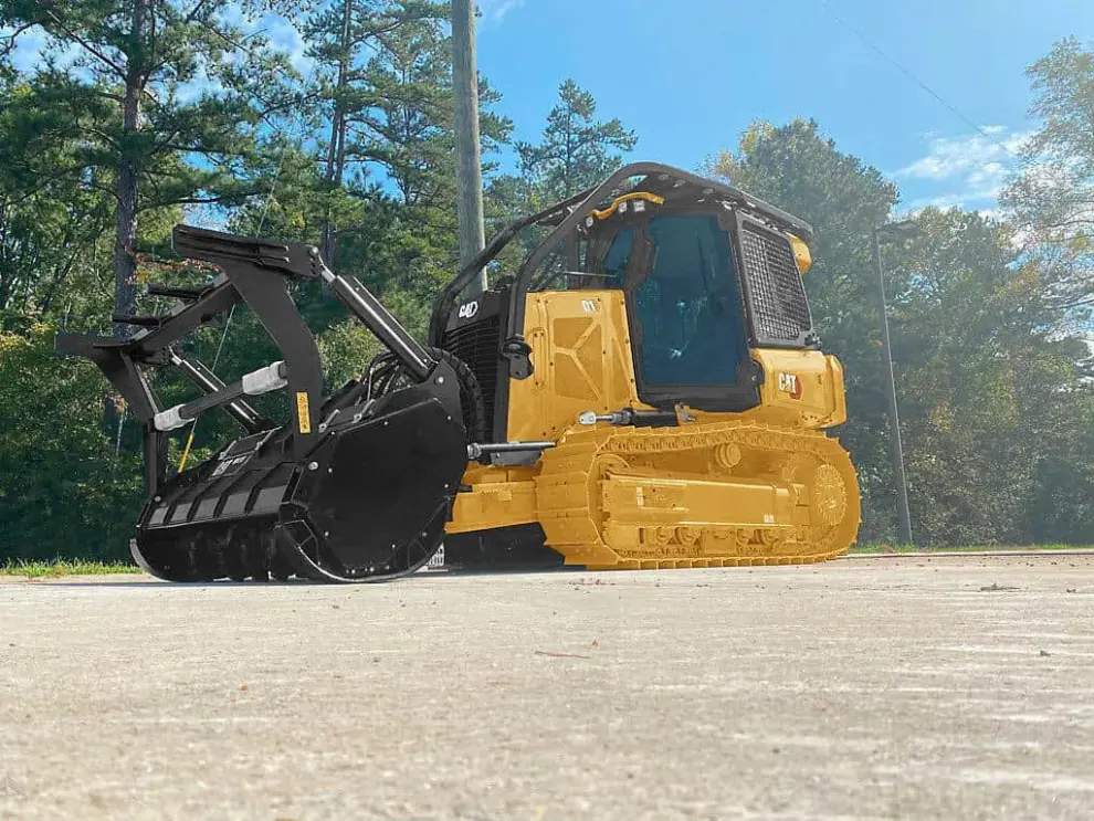 New Cat® D1 Mulcher features sloped hood styling to improve visibility and a high-performance powertrain