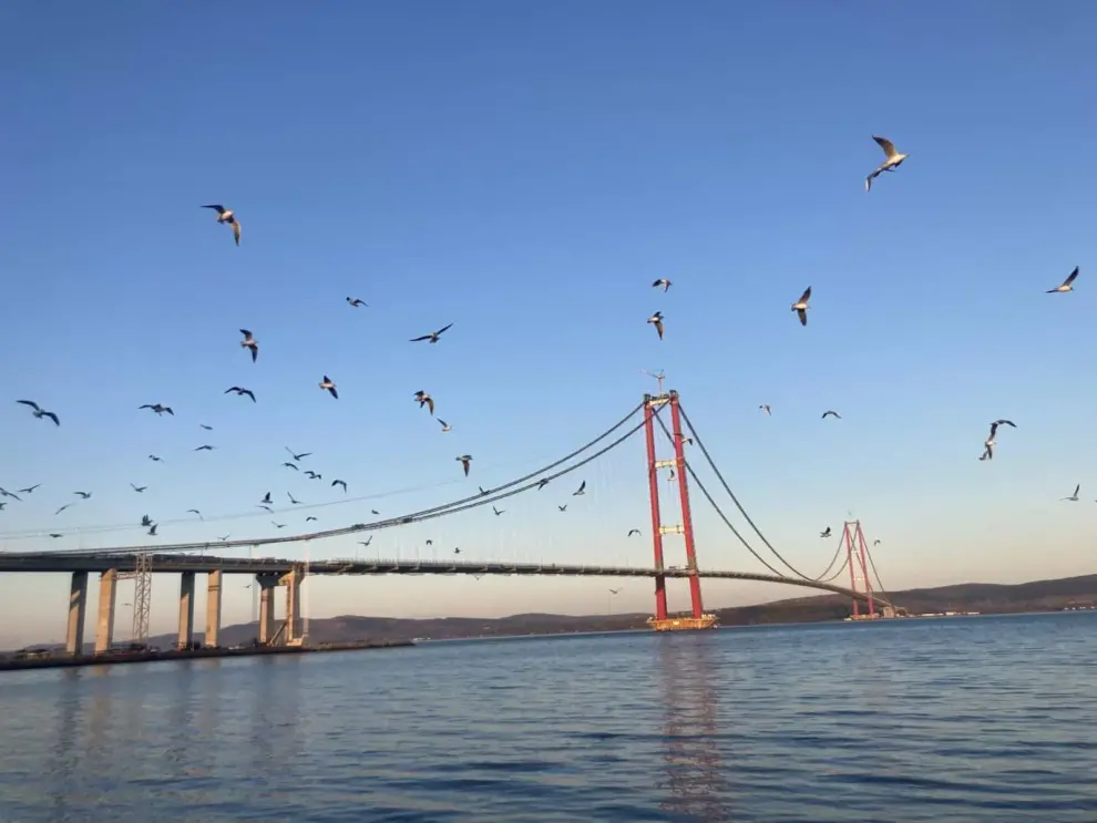 The world’s longest suspension bridge opens for traffic