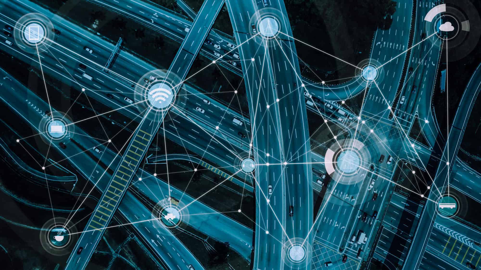 Smart transportation and intelligent communication network of things, wireless connection technologies for courier service business . | HAAS Alert Announces Automotive Industry’s First Full-Scale Launch of Connected Work Zone Digital Alerting Powered by WZDx