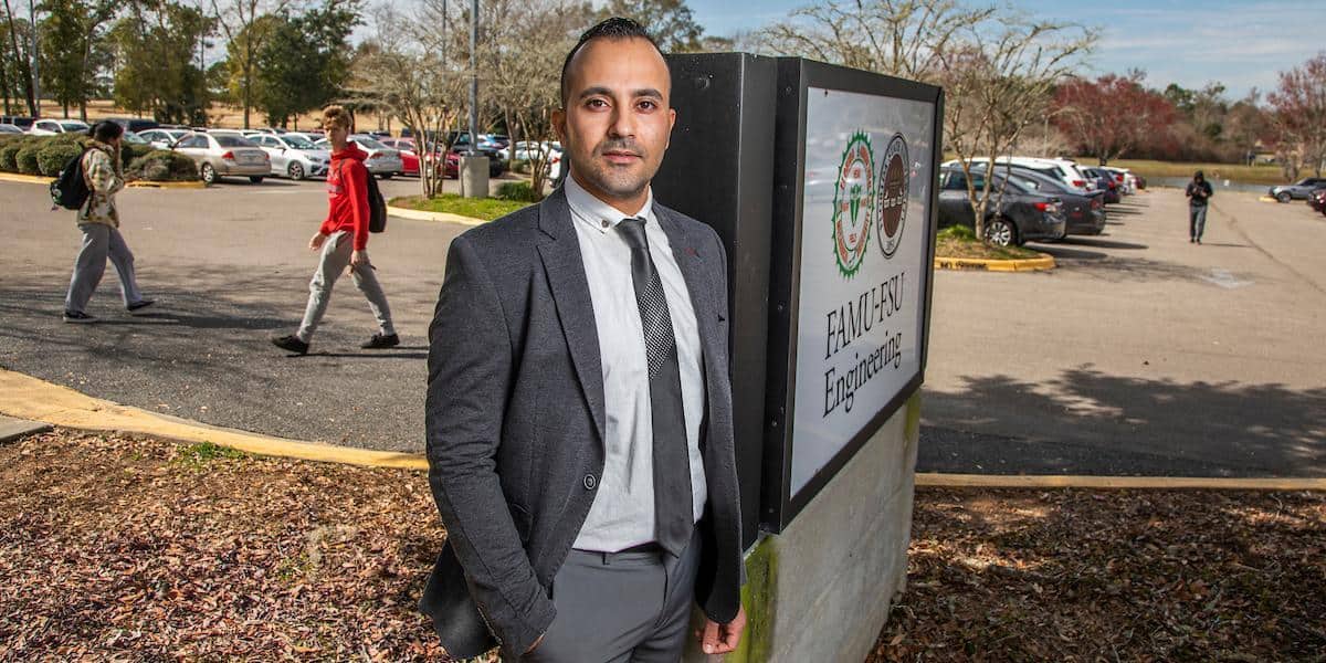 Mohammadreza Koloushani, a graduate research assistant in civil and environmental engineering at the FAMU-FSU College of Engineering and Florida State University is the lead author of a GIS study that may help identify high-risk locations that are prone to accidents involving young drivers. (FAMU-FSU Engineering/M Wallheiser) | New Study Targets Patterns of Crashes Involving Young Drivers Near College Campuses in Florida