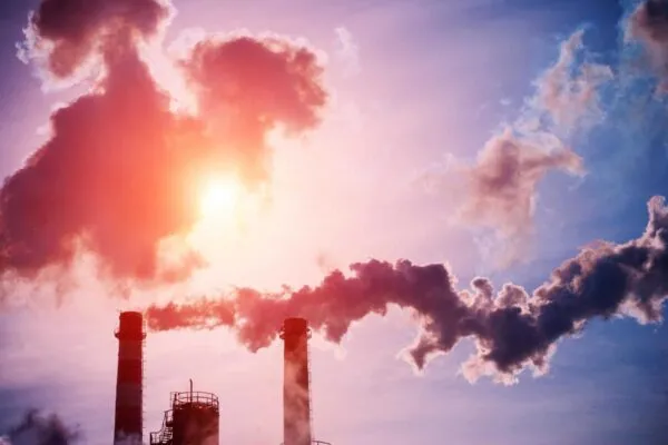 Smoking chimneys of a coal fired power plant. Global warming. The problem of ecology. | CELEBRATING  EARTH  DAY,  ADS  SIGNS  COMMITMENT  TO SET SCIENCE BASED TARGETS FOR GREENHOUSE GAS EMISSIONS