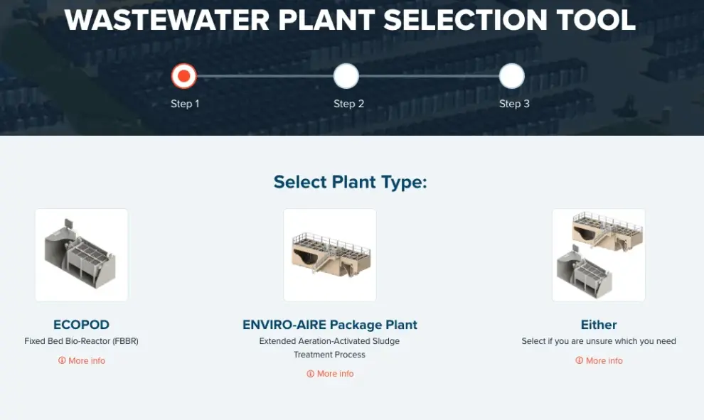 Infiltrator Launches Wastewater Plant Selection Tool