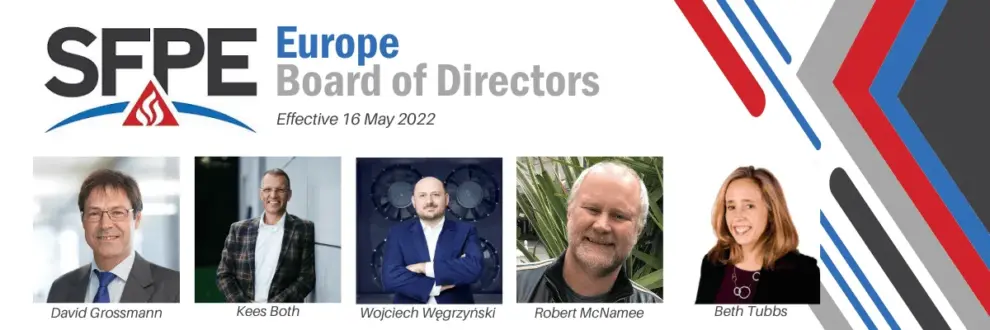 SFPE Europe Elects Robert McNamee and Wojciech Węgrzyński to Board of Directors
