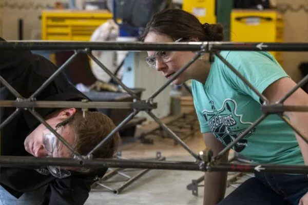 Missouri S&T’s Steel Bridge Design Team is headed for national competition after winning its fourth consecutive regional contest. Photo by Michael Pierce, Missouri S&T. | S&T Steel Bridge Team wins fourth consecutive regional competition, will compete at nationals