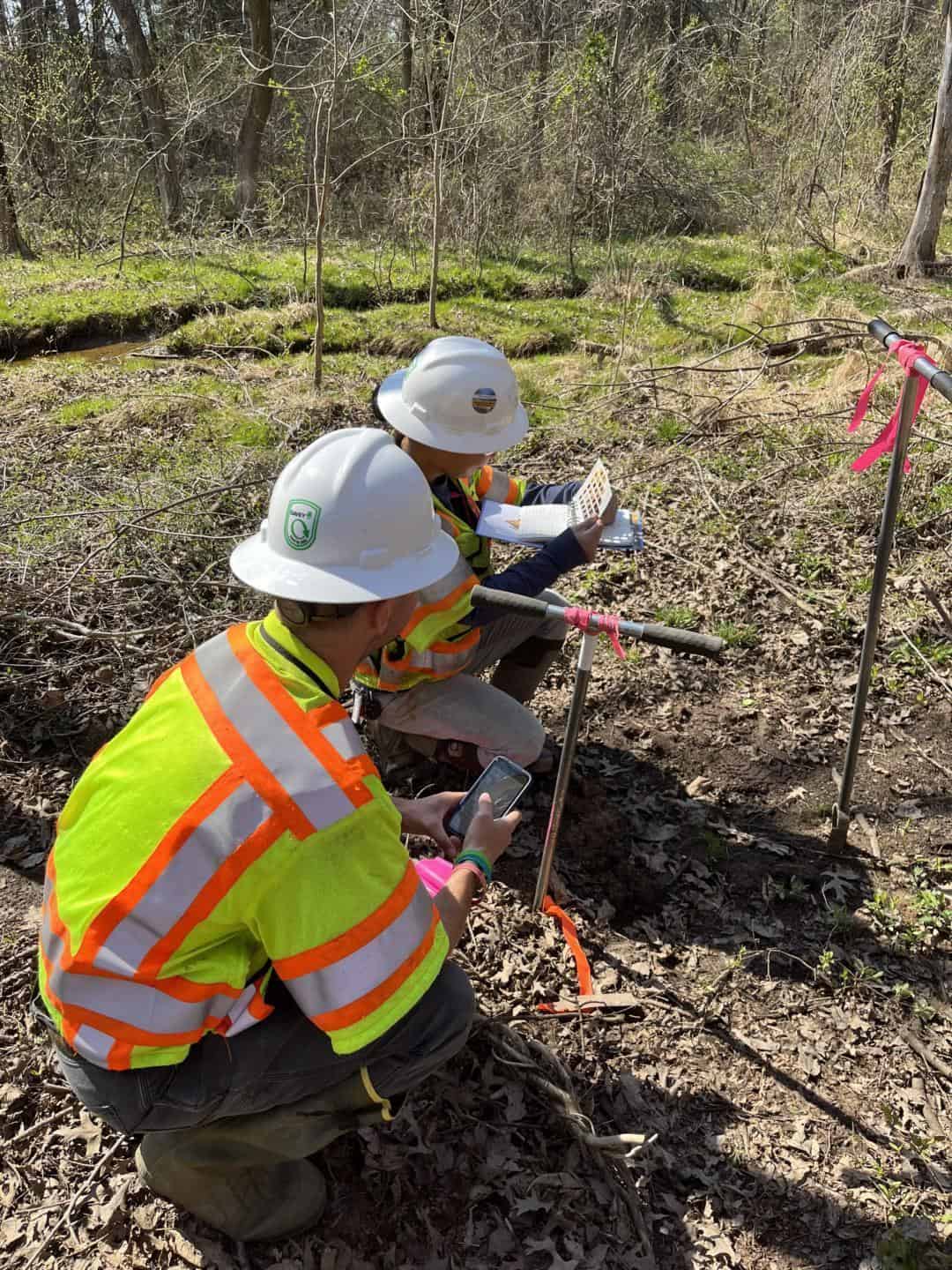WSSI staff using Ecobot in the field | Wetland Studies and Solutions, Inc. Adopts Ecobot Company-Wide