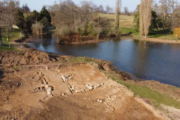 14th Century Watermill Complex Found at Blenheim During Lake Dredging Project