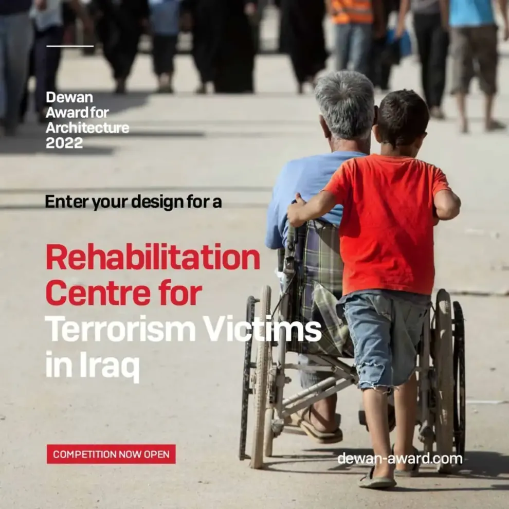 Tamayouz Excellence Award invites architects and designers to submit their ideas for a Rehabilitation Centre for Terrorism Victims in Iraq.