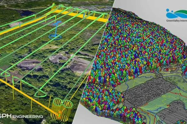 SPH Engineering and GreenValley International synchronize drone technologies for LiDAR data collection and processing
