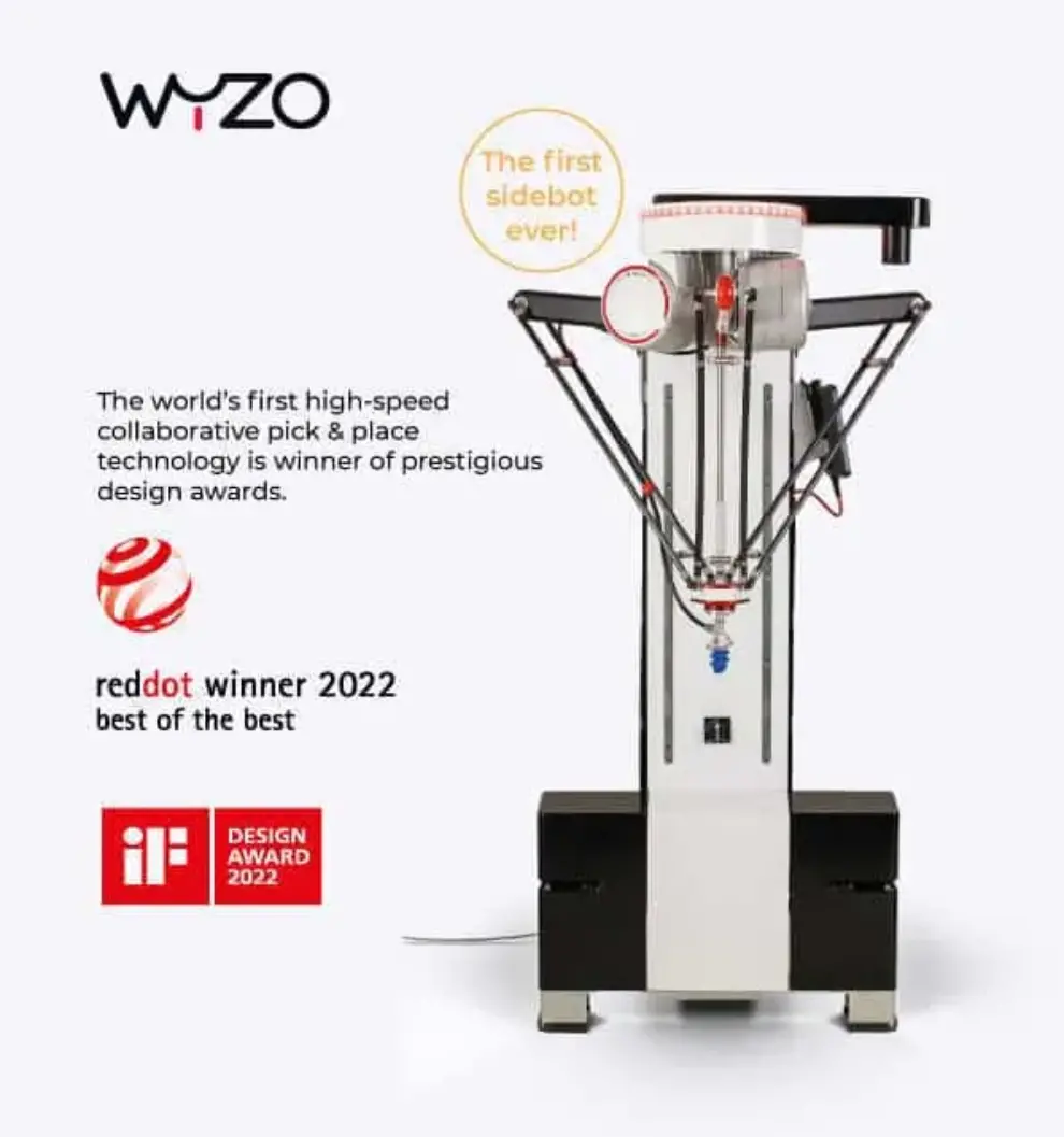Wyzo® wins two high-profile design awards as world’s first sidebot