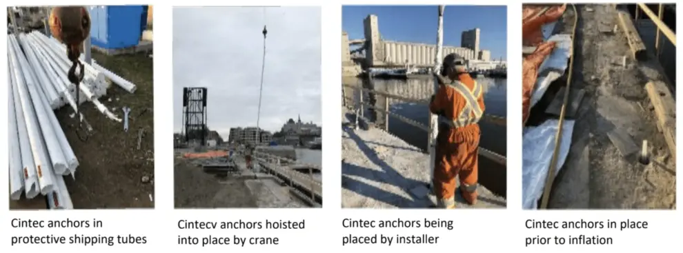 Cintec helped complete restoration of the Port of Quebec