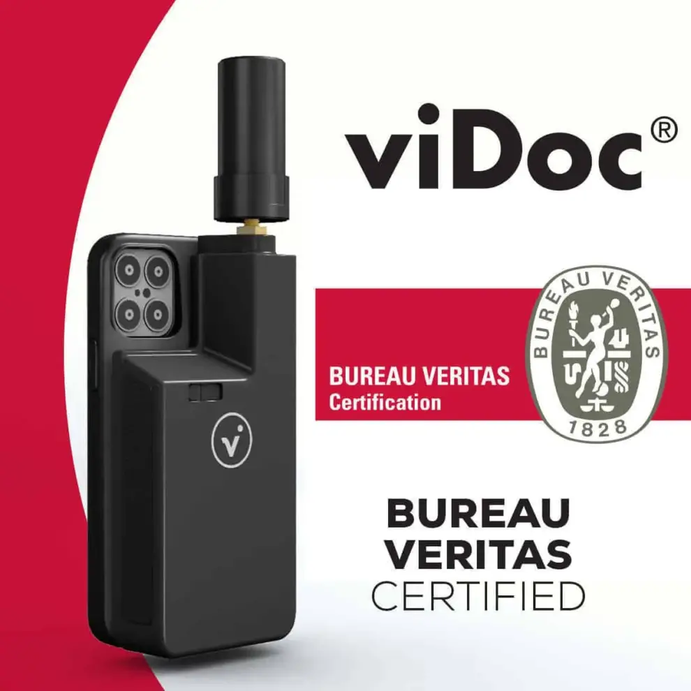 viDoc RTK smartphone rover accuracy certified by Bureau Veritas