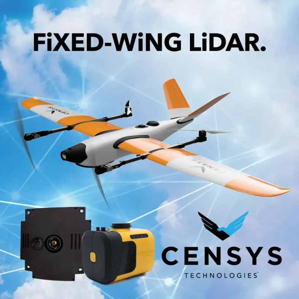 Censys Technologies Integrates LiDAR into its Fixed-Wing VTOL Drone