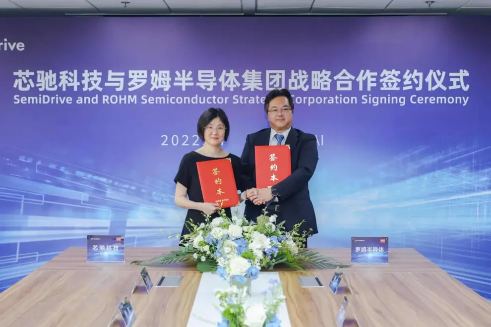 ROHM Partners with Nanjing SemiDrive Technology Ltd., China’s SoC Manufacturer of Next-Generation Cockpits, to Develop Automotive Solutions