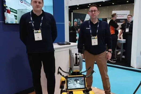 Sam Hough (left) and Kevin Colwell (right) | Announcing a new Trimble BuildingPoint dealer for the UK and Ireland