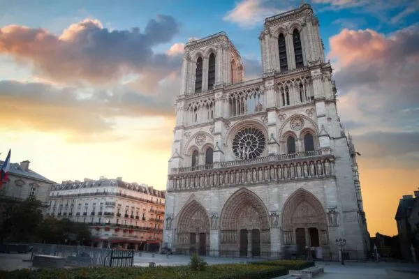 sunset Notre Dame de Paris. France. Europe | Aiding after a Catastrophe: Autodesk and the Notre Dame Cathedral Fire
