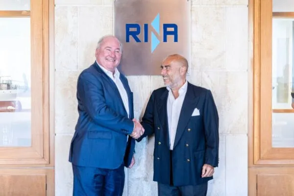 Ugo Salerno, Chairman and CEO of RINA (right), and Daniel Dietzler, Founder of Patrick Engineering (left). | RINA enters US infrastructure market with acquisition of Patrick Engineering