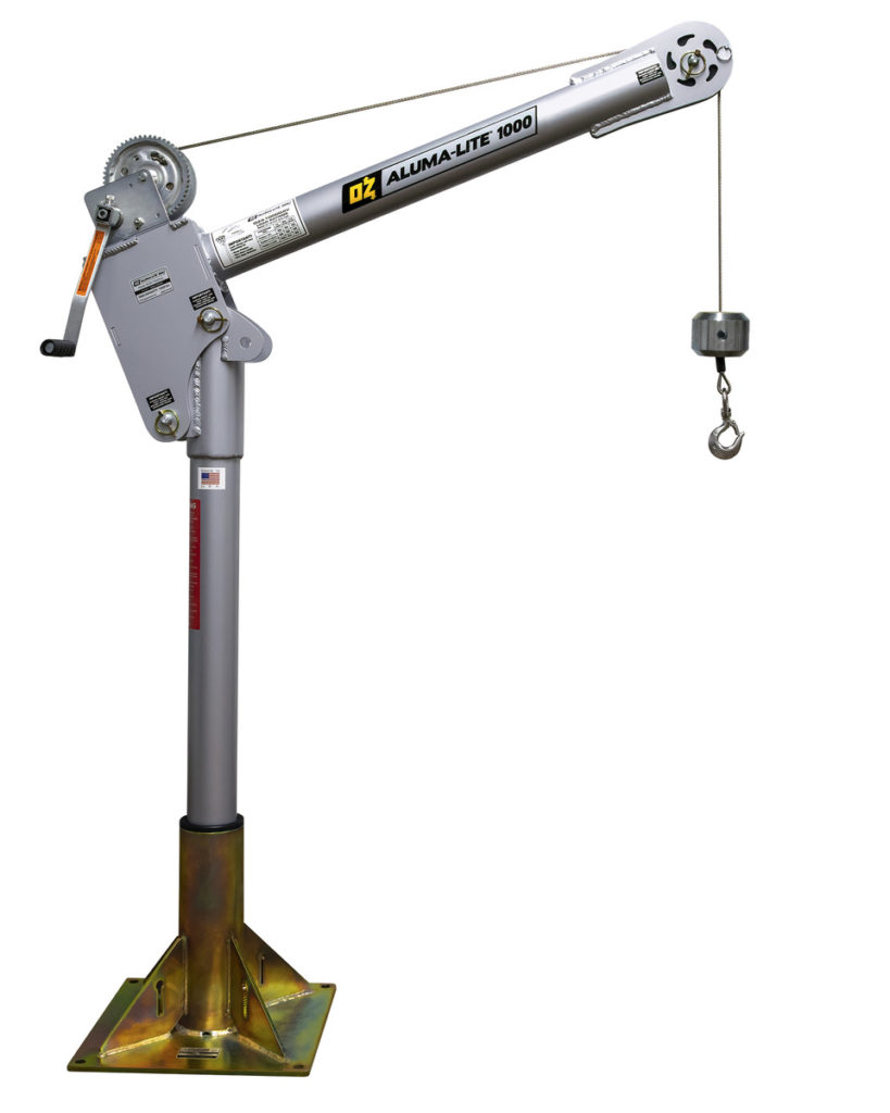 OZ Lifting Launches Aluma-Lite Davit Crane - Civil + Structural ...