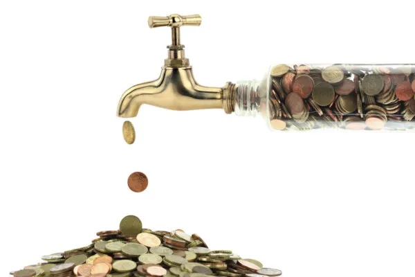 Money coins fall out of the golden tap | No Funding Issues for Water Infrastructure Projects – Options are more abundant than ever