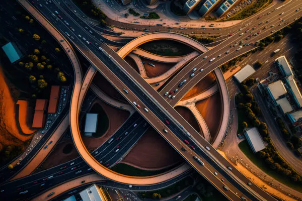 The famous “Spaghetti Junction” in Birmingham is a cluster of bridges that are part of England’s Strategic Road Network. | ENGLAND’S NATIONAL HIGHWAYS EXTENDS ITS CONTRACT FOR TRIMBLE’S AGILEASSETS CLOUD SOFTWARE FOR BRIDGE ASSET MANAGEMENT