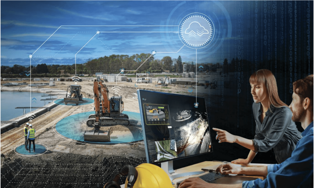 Transform your construction project to an intelligent jobsite with dirt simple solutions, adopting the smart digital technology you need. | Hexagon is reimagining construction and driving innovation at ConExpo 2023