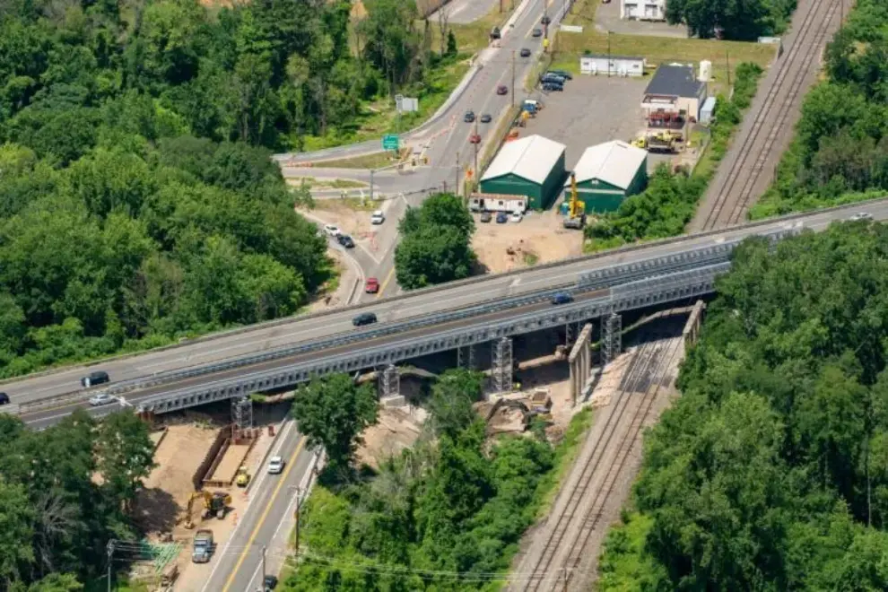 Modular Steel Detour Bridges from Acrow Lessen Impact of Multi-Year Interstate Renovation in Massachusetts
