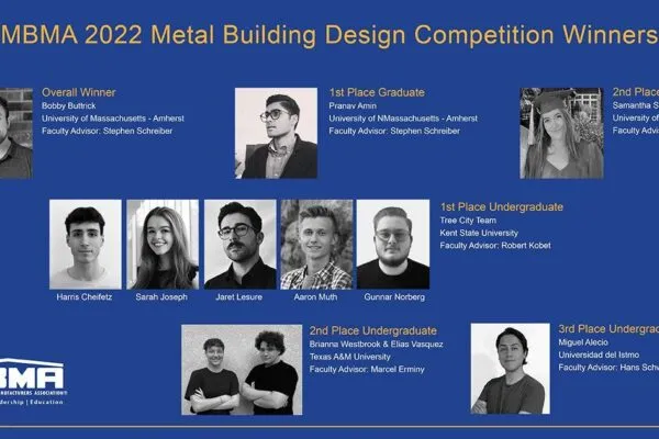 MBMA Announces 2022 Student Design Competition Award Winner