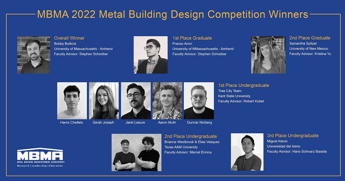MBMA Announces 2022 Student Design Competition Award Winner