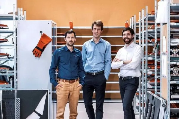 Wingtra founders (L t R) Basil Weibel, VP Growth, Maximilian Boosfeld, CEO and Elias Kleimann, CFO. CREDIT: TOP100 Swiss Startup, Venturelab | Wingtra Lands $22M Funding Round As Their Commercial Drones Take Off To New Heights