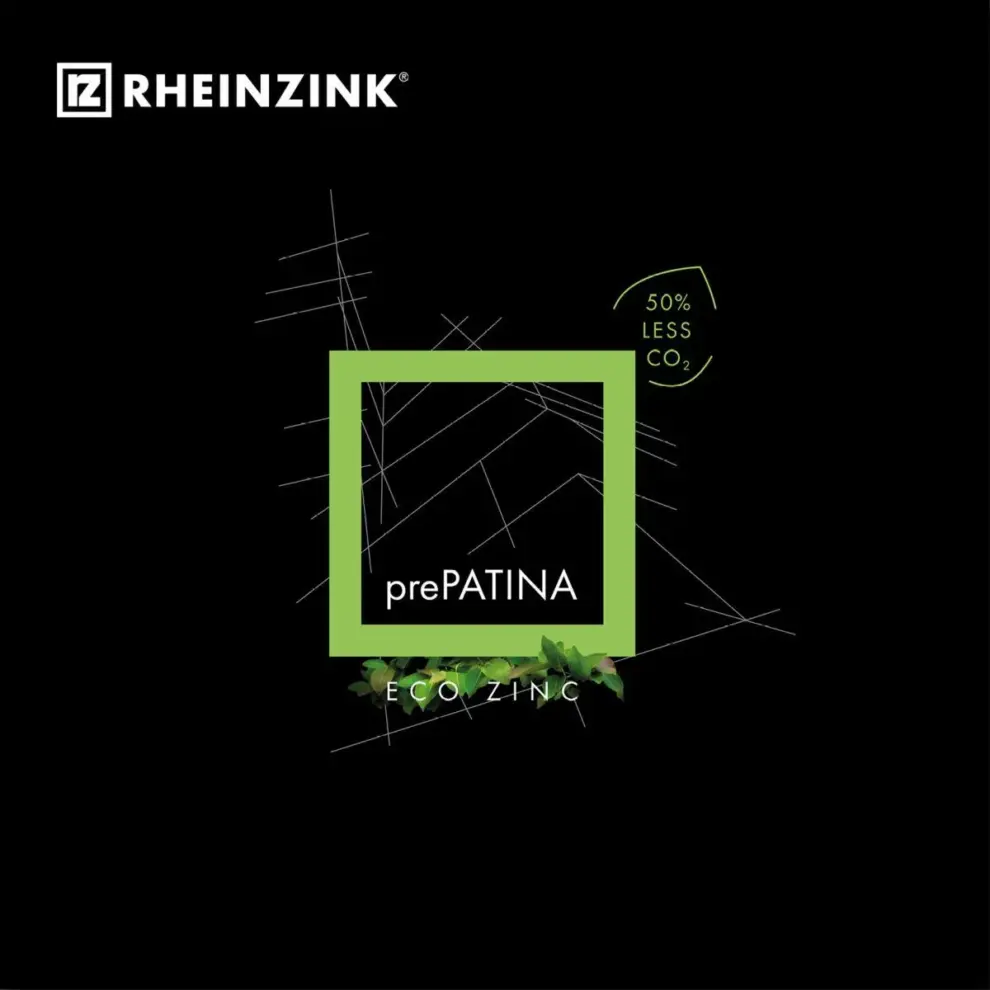 <strong>RHEINZINK-prePATINA ECO ZINC material now made with 50% less CO2</strong>
