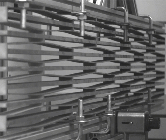 Products made with intelligent architected materials developed at Purdue University have the ability to change from one stable configuration to another stable configuration and back again. The technology is being tested in new aircraft runway mats, nonpneumatic tires and other applications. | Purdue University civil engineers are testing materials for transportation, military and other real-world applications