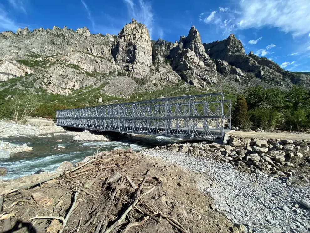 Acrow’s Modular Steel Bridge Restores Flood-Damaged Route in Remote Montana Wilderness
