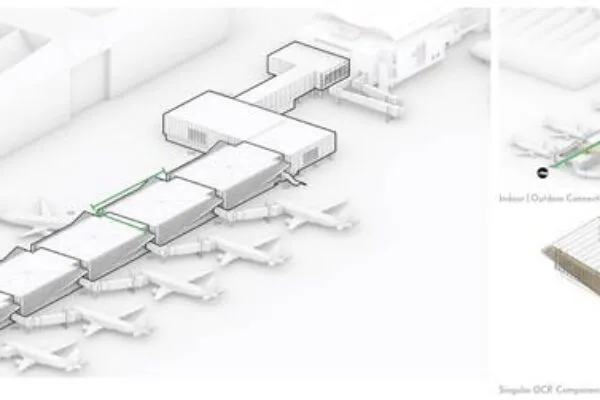 For LAX, Unique Offsite-Built Concourse Takes Shape (via Buro Happold)