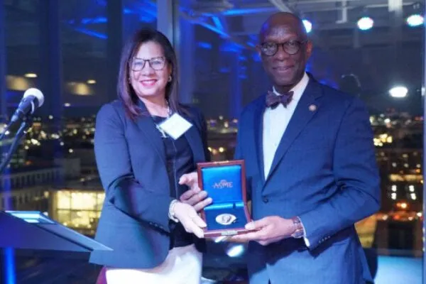 Pictured above: ASME Fellow, ASME Foundation Board Chair, and Howard University Professor of Mechanical Engineering Sonya Smith, Ph.D. (left) with fellow ASME Foundation Board Member and ASME Edwin F. Church Medal Awardee Oscar Barton, Jr., Ph.D., professor and dean of the Morgan State University Clarence M. Mitchell, Jr., School of Engineering | Oscar Barton, Jr., Ph.D., Honored for Outstanding Contributions in Engineering Education at ASME Foundation Gala