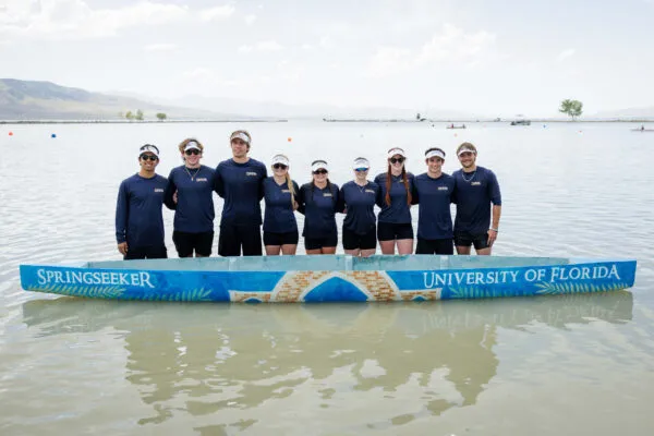 Members of the University of Florida Concrete Canoe team on race day at the ASCE Civil Engineering Student Championships in Provo, UT | University of Florida Reclaims Title as Concrete Canoe Champion at ASCE Concrete Canoe Competition at Civil Engineering Student Championships
