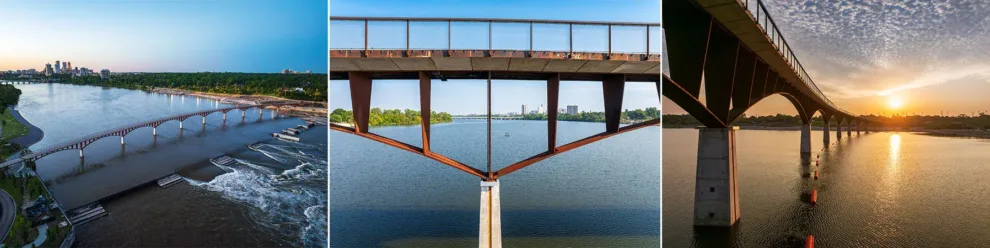 Tulsa Celebrates the Opening of a New Landmark Pedestrian Bridge over the Arkansas River