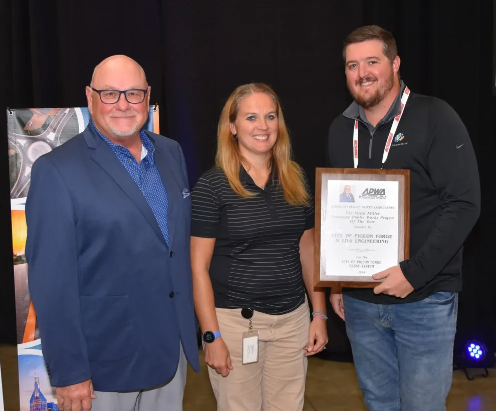 LDA earns public works project of year award for Pigeon Forge Reuse System