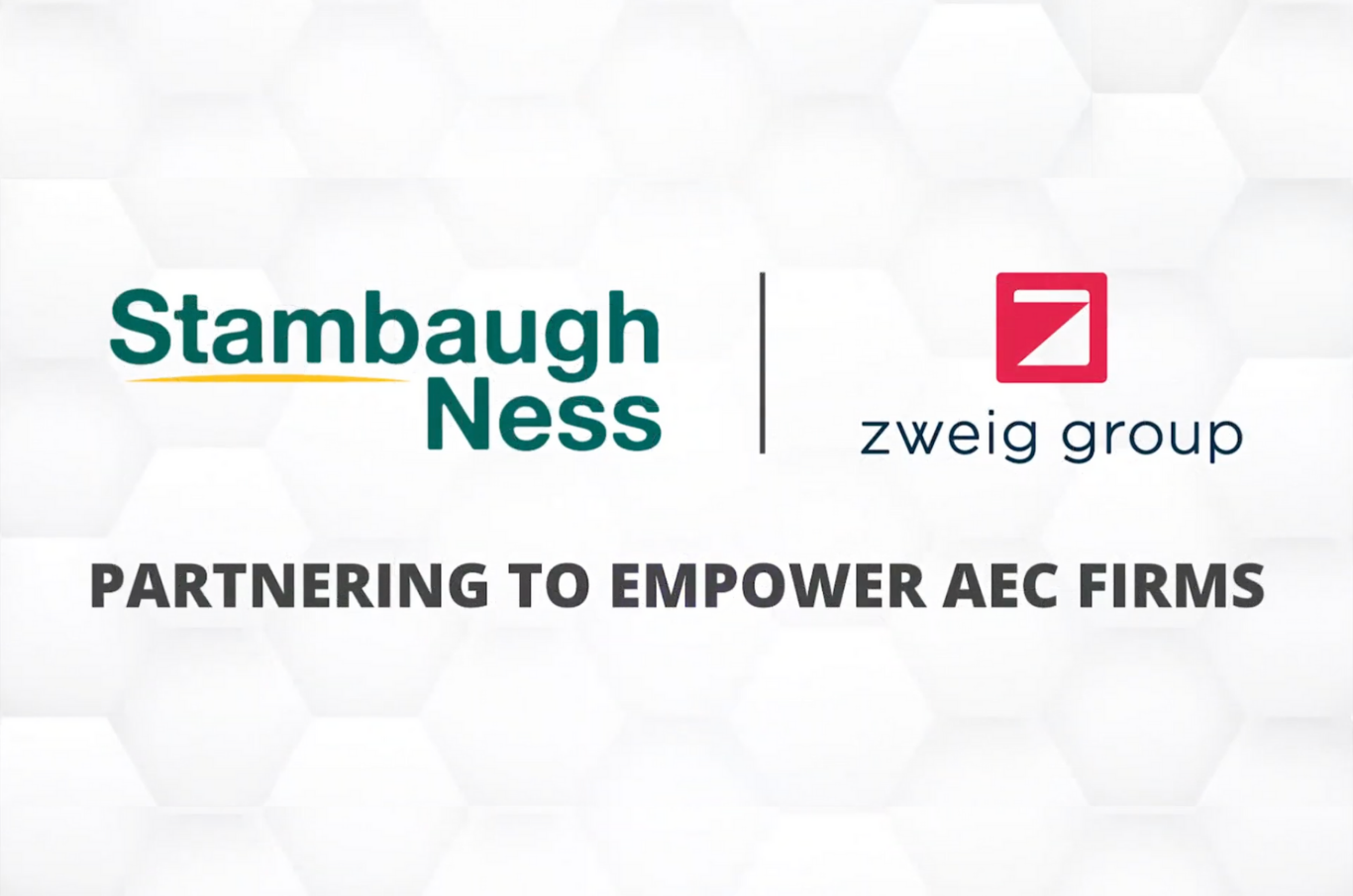 Stambaugh Ness and Zweig Group Announce Strategic Partnership to Support AEC Firms