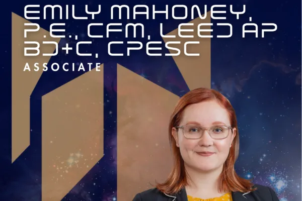2025 Rising Stars in the AEC Industry: Emily Mahoney, P.E., CFM, LEED AP BD+C, CPESC 