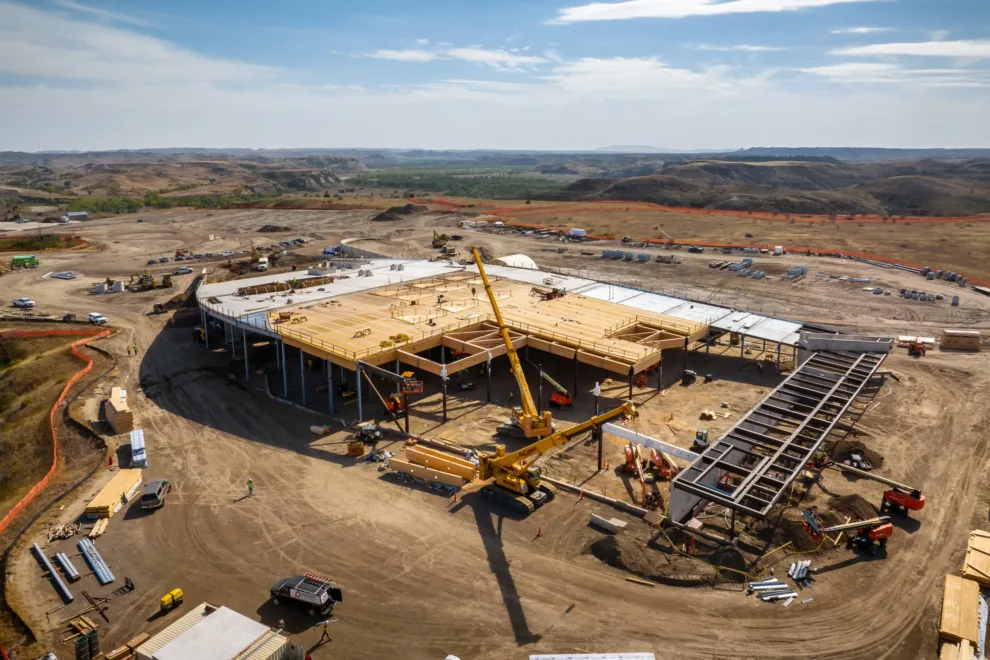 Mercer Mass Timber Marks Completion Milestone on the Theodore Roosevelt Presidential Library Construction