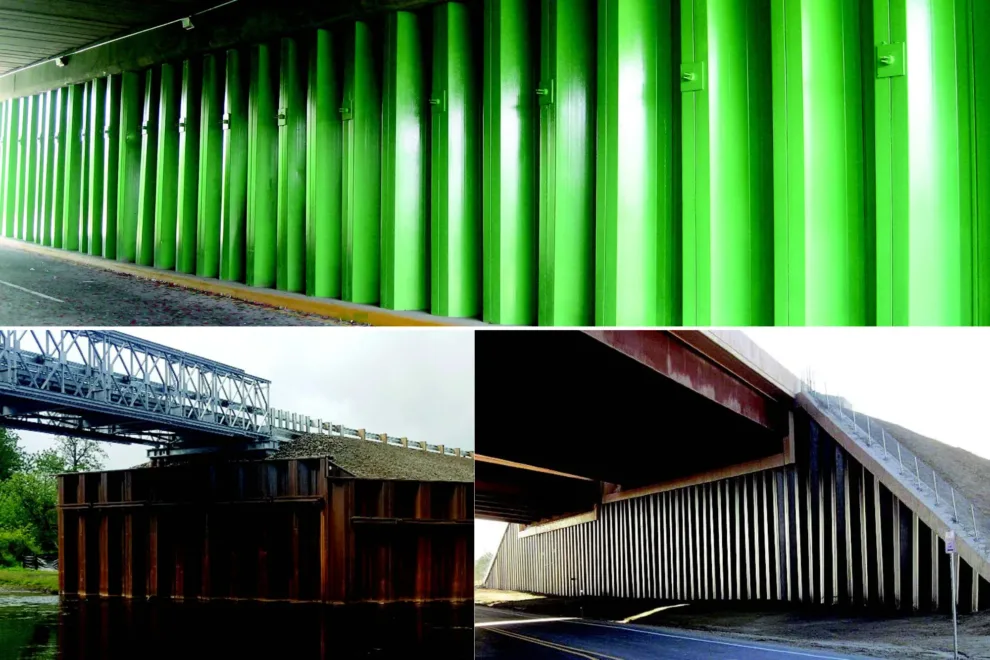 Steel Sheet Pile Bridge Abutments