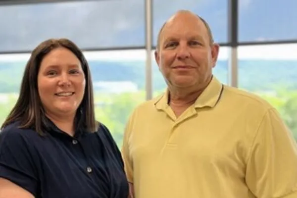 Lauren Meadway, PE, CBSI, Structural Project Manager, and Stephen Janosko, PE, Western PA Transportation Lead - Dawood Engineering | Dawood Engineering Expands Western Pennsylvania Transportation Leadership with Stephen Janosko, PE, and Lauren Meadway, PE, CBSI
