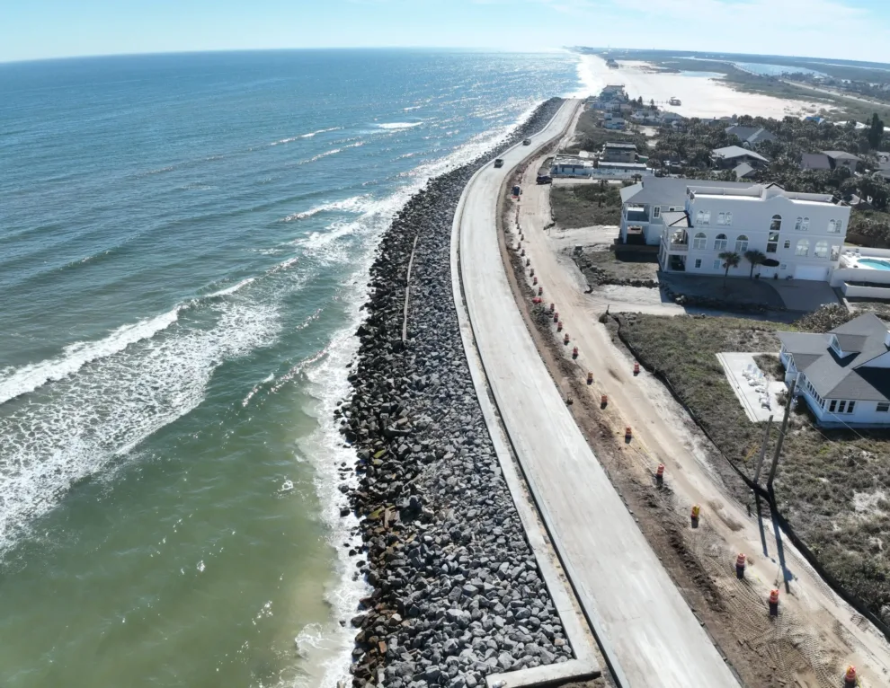 Superior Construction Rebuilds Hurricane-Damaged Coastal Road, Restores Beach in St. Augustine 