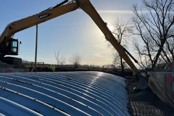 Approved by NYSDOT, the Lane two-layer coating consists of a zinc-rich base layer and an ethylene acrylic acid polymer finish.  It meets ASTM Standard A1113 and is available for Lane steel structural plate products. Photo Credit: Lane. | NYSDOT Approves Protective Coating Option For Lane Steel Structural Plate