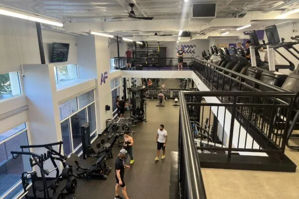 Photo courtesy of Trileaf Corporation. | Case Engineering Designs Mezzanine Support Structure for New Anytime Fitness in San Diego, CA