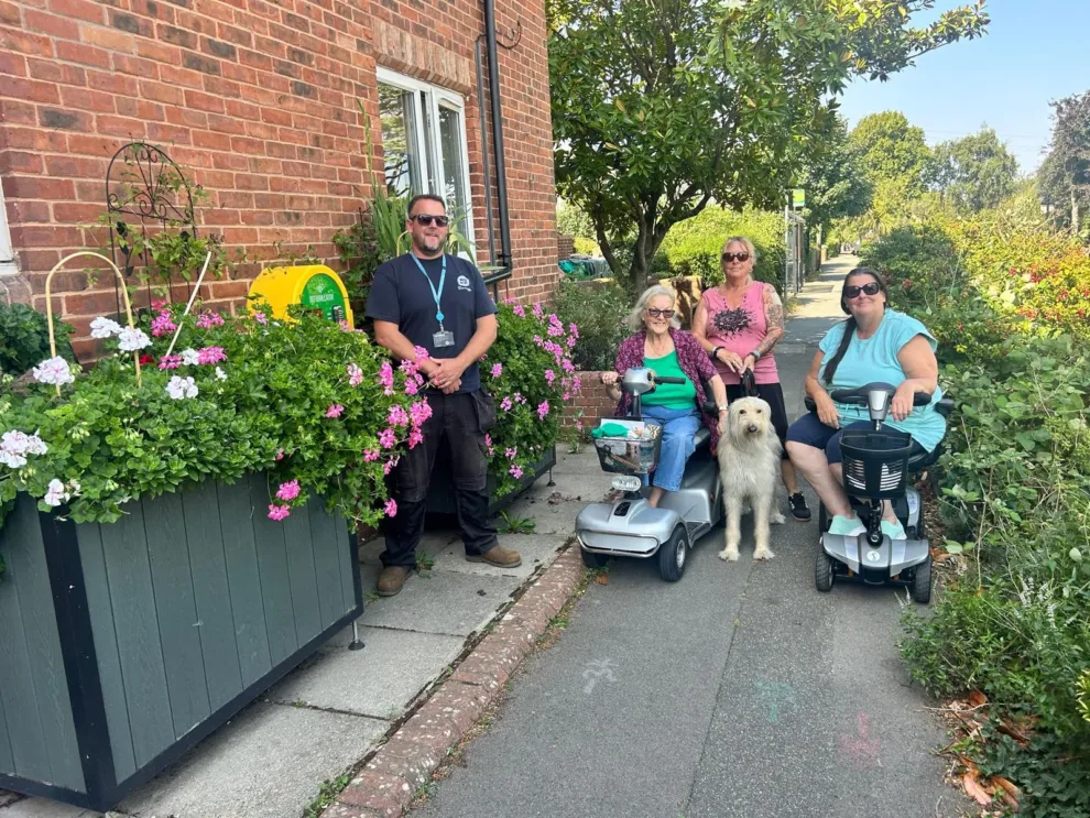 Residents reap multiple benefits from sustainable drainage planters 